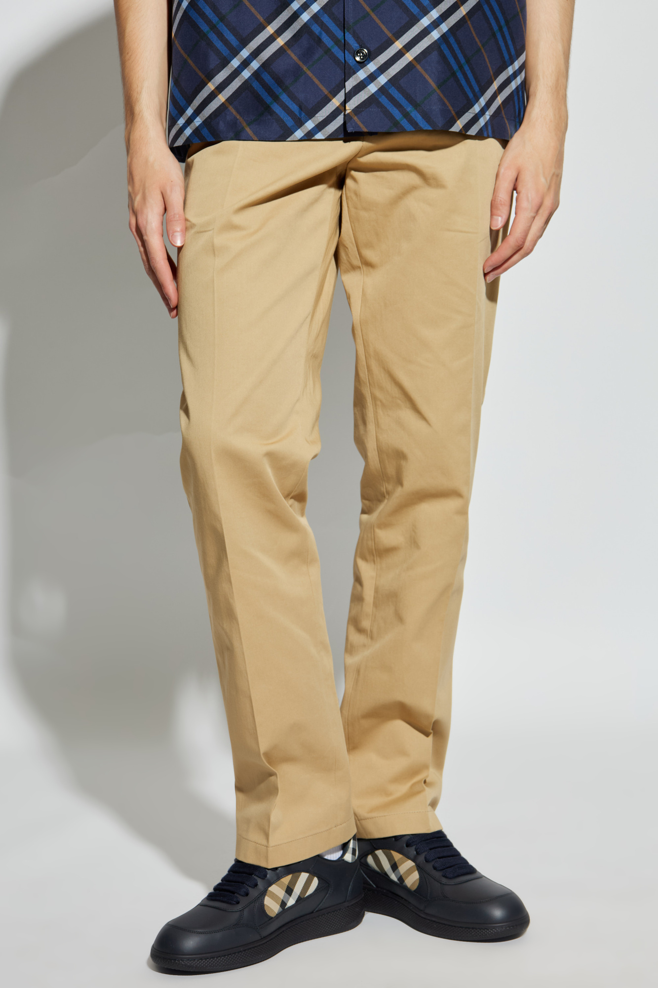 Burberry Cotton trousers with logo | Men's | Vitkac